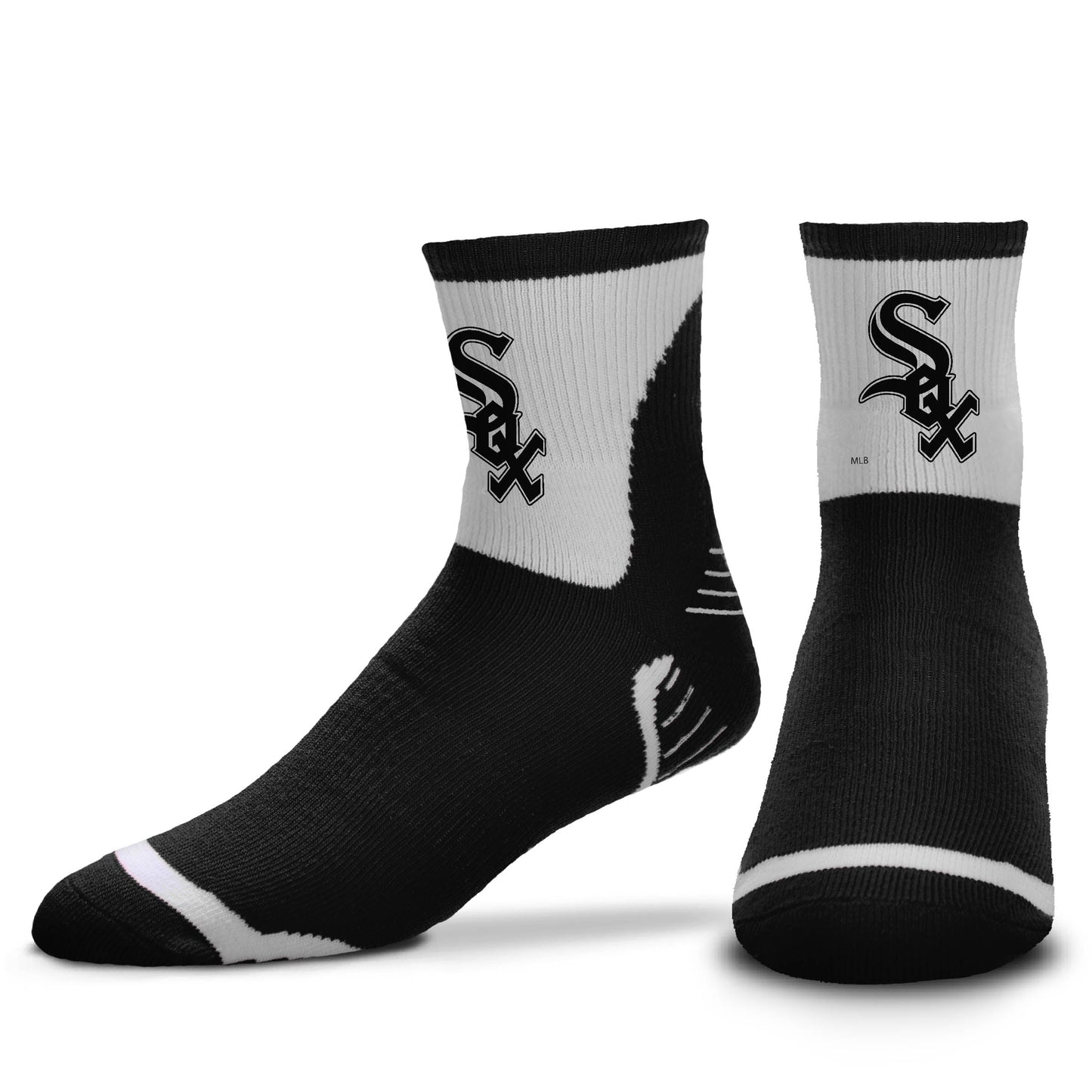 Men's Chicago White Sox SURGE FBF Crew Socks Official Sports Fan Gear MLB Fan Gear Popular Style
