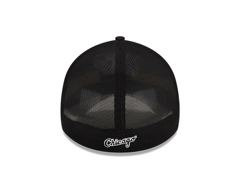 Men's Chicago White Sox New Era Black Batting Practice 39THIRTY Flex-Fit Hat Official Team Hat Sports Fan Cap Official MLB Team Hat Baseball Fan Cap