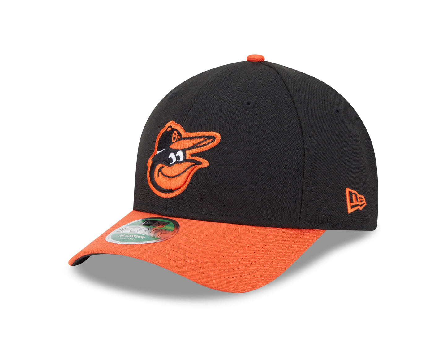 Baltimore Orioles Black/Orange Road New Era Player Replica M-Crown 9FORTY Adjustable Hat Official Team Hat Sports Fan Cap Official MLB Team Hat Baseba