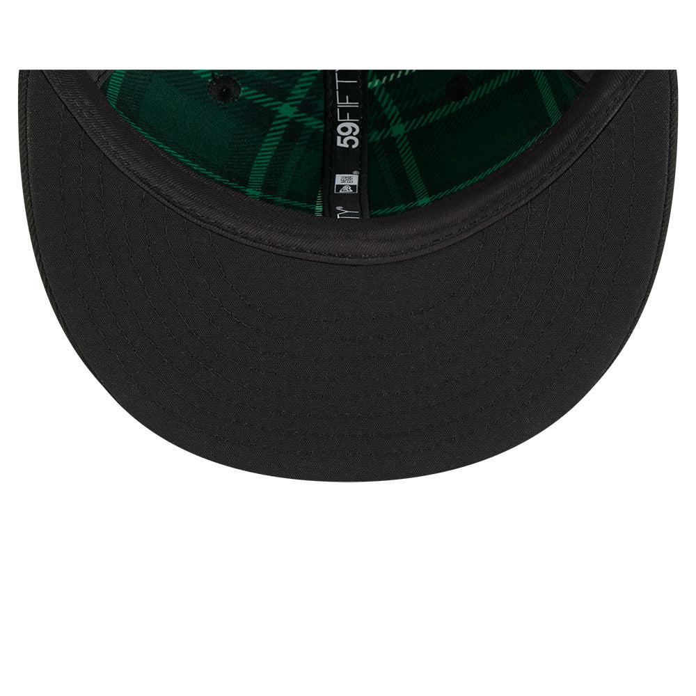 Men's Chicago Cubs New Era Black 2026 St. Patrick's Day Authentic Collection On-Field 59FIFTY Fitted Hat Official Team Hat Sports Fan Cap Official MLB