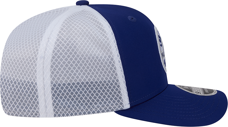 Men's Los Angeles Dodgers New Era Circle Patch 9SEVENTY Trucker Adjustable Hat Official Team Hat Sports Fan Cap Official MLB Team Hat Baseball Fan Cap