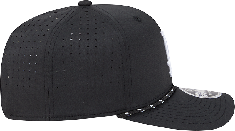Men's Los Angeles Dodgers New Era Black Performance 9SEVENTY Sport Adjustable Hat Official Team Hat Sports Fan Cap Official MLB Team Hat Baseball Fan