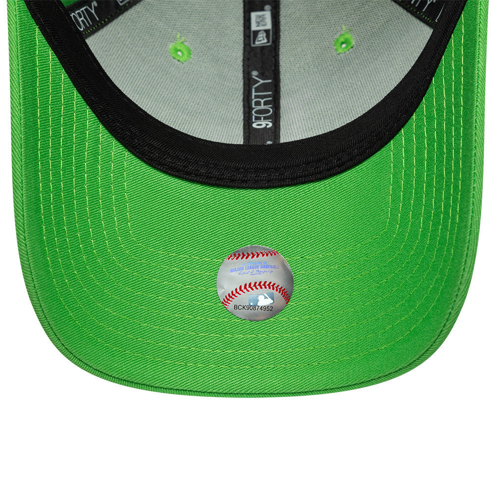 Los Angeles Dodgers MLB League Essential 9FORTY Strapback New Era Green/White Official Team Hat Sports Fan Cap Official MLB Team Hat Baseball Fan Cap