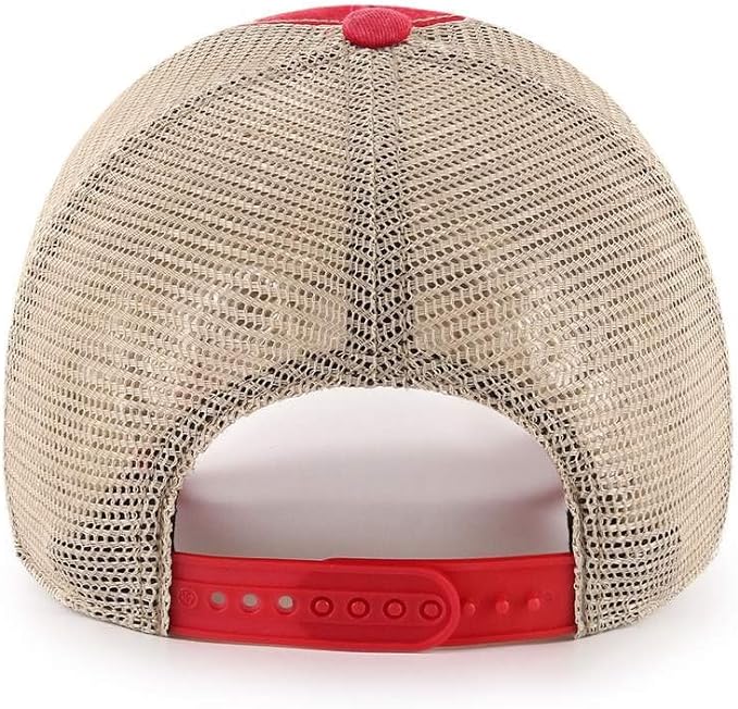Men's '47 Brand St. Louis Cardinals Flagship Wash MVP Structured Hat Official Team Hat Sports Fan Cap Official MLB Team Hat Baseball Fan Cap