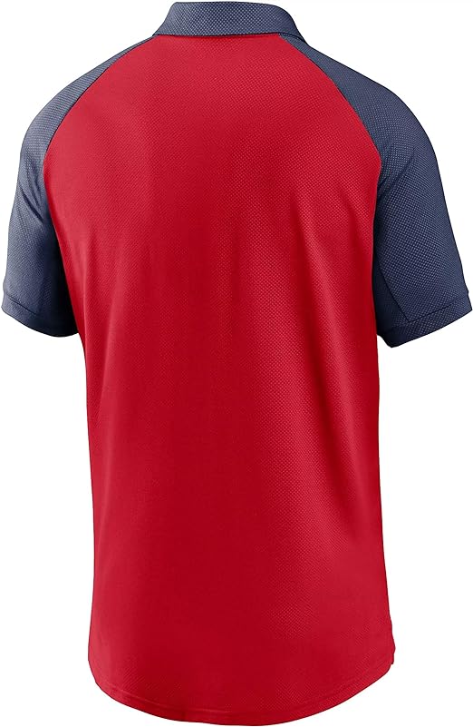 Nike Men's Boston Red Sox Red Dri-FIT Legacy Raglan Polo Official Sports Fan Gear MLB Fan Gear Popular Style