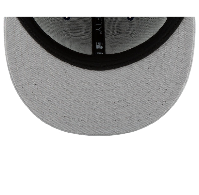 Los Angeles Dodgers MLB League Essential 59FIFTY Fitted New Era Gray/White Official Team Hat Sports Fan Cap Official MLB Team Hat Baseball Fan Cap