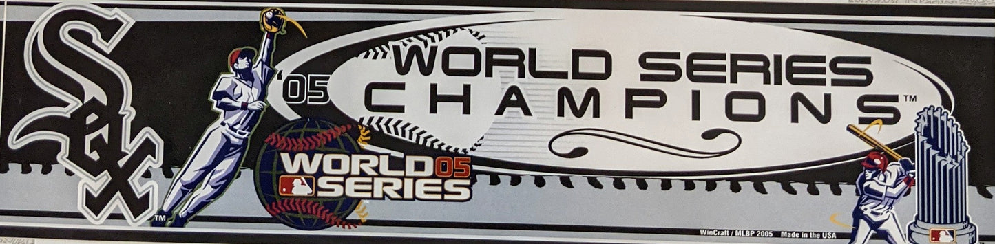 Chicago White Sox 2005 World Series Champions Bumper Sticker Official Sports Fan Gear MLB Fan Gear Popular Style