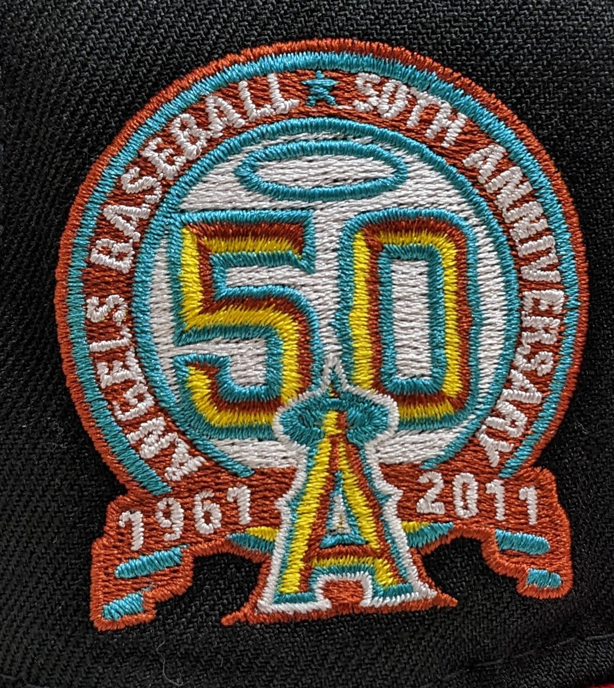 Anaheim Angels New Era 2 Tone Black/Red Guns N Roses Inspired Rock Pack 59FIFTY Fitted Hat Official Team Hat Sports Fan Cap Official MLB Team Hat Base