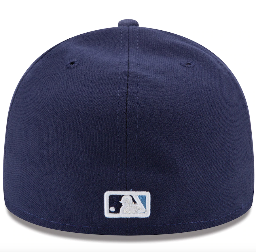 Men's Tampa Bay Rays New Era Navy Game Authentic Collection On-Field 59FIFTY Fitted Hat Official Team Hat Sports Fan Cap Official MLB Team Hat Basebal