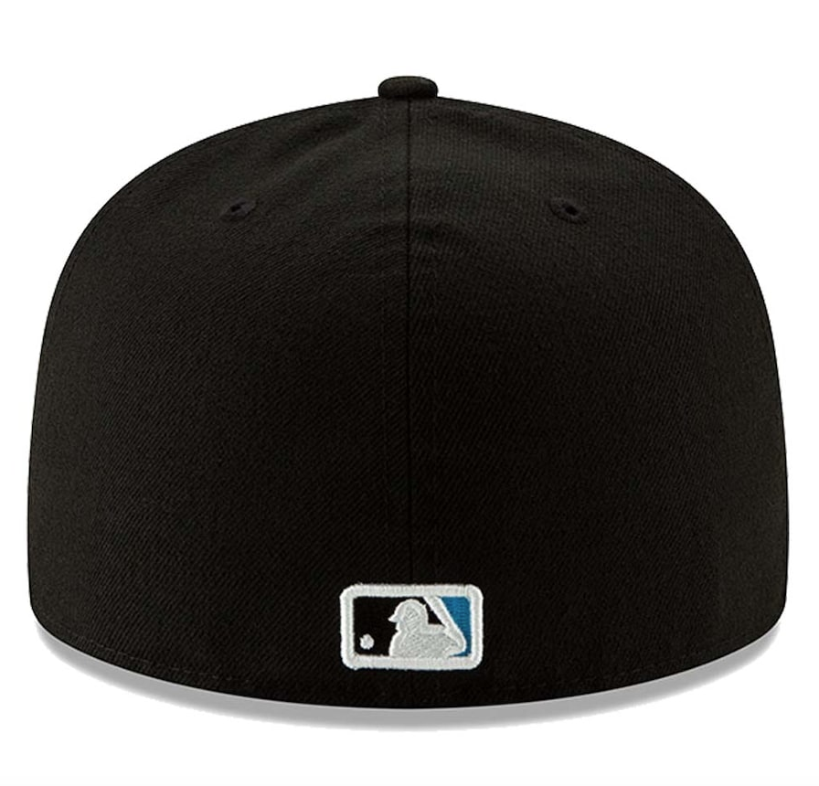 Men's Miami Marlins New Era Black Authentic Collection On-Field 59FIFTY Fitted Hat Official Team Hat Sports Fan Cap Official MLB Team Hat Baseball Fan