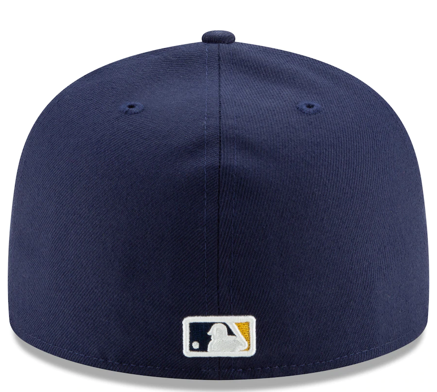 Men's Milwaukee Brewers New Era Navy Home Authentic Collection On-Field 59FIFTY Fitted Hat Official Team Hat Sports Fan Cap Official MLB Team Hat Base