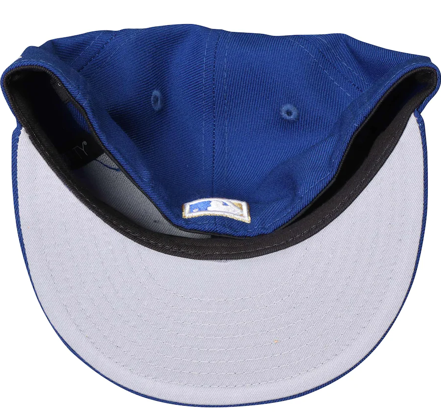 Men's Kansas City Royals New Era Royal Cooperstown Collection Wool 59FIFTY Fitted Hat Official Team Hat Sports Fan Cap Official MLB Team Hat Baseball