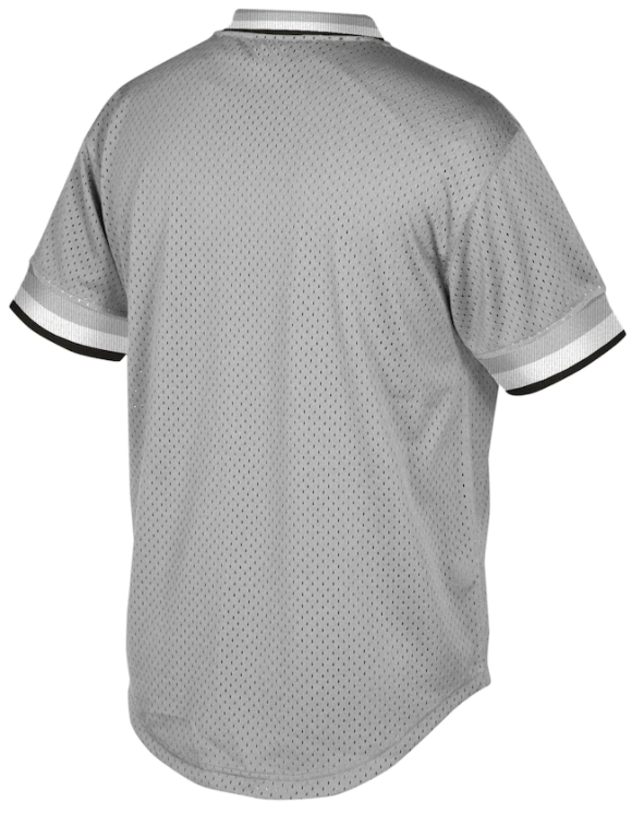 Men's Chicago White Sox Road Grey Cooperstown Collection V-Neck Mesh Batting Practice Jersey By Mitchell And Ness Official Team Jersey Sports Fan Appa