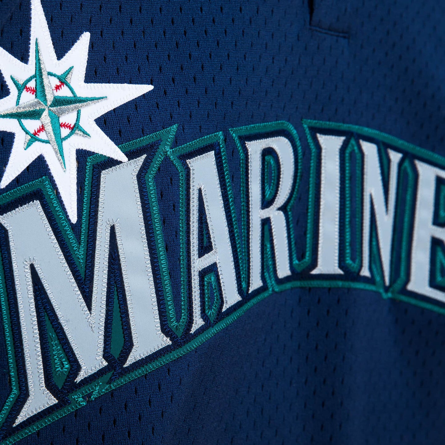 Men's Seattle Mariners Ichiro Suzuki 2002 Mitchell & Ness Navy Cooperstown Collection Mesh Batting Practice Jersey Official Team Jersey Sports Fan App