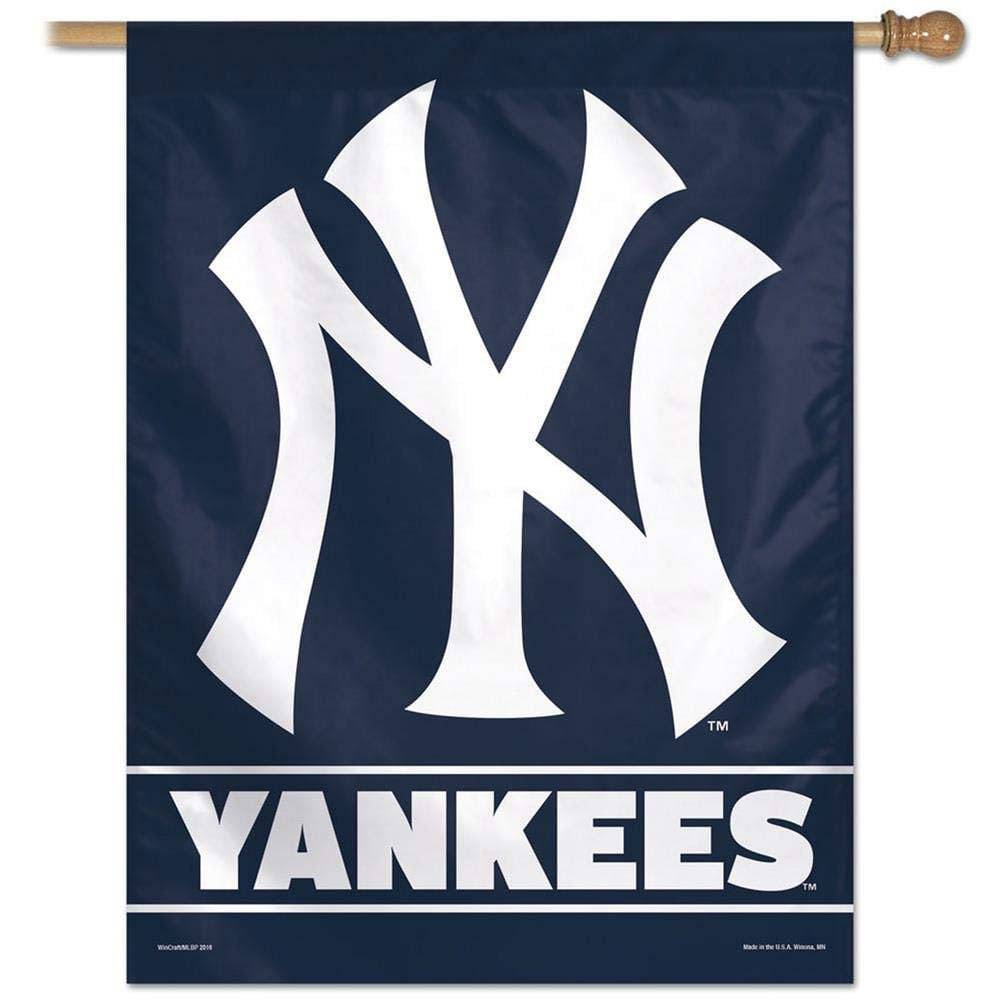 New York Yankees Team Logo Vertical Flag Official Sports Fan Gear MLB Fan Gear Popular Style