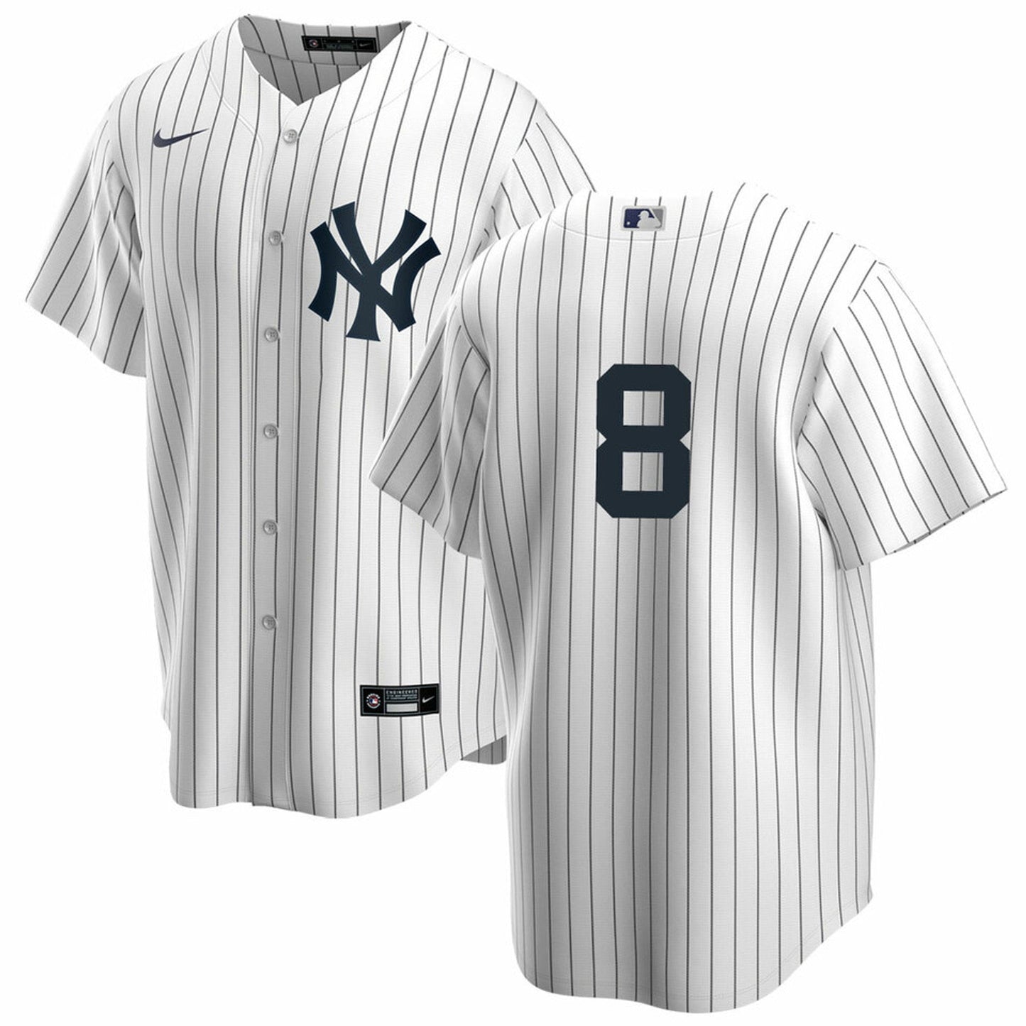 Men's Nike Yogi Berra #8 White New York Yankees Home Official Replica Player Jersey Official Team Jersey Sports Fan Apparel Official MLB Team Jersey B