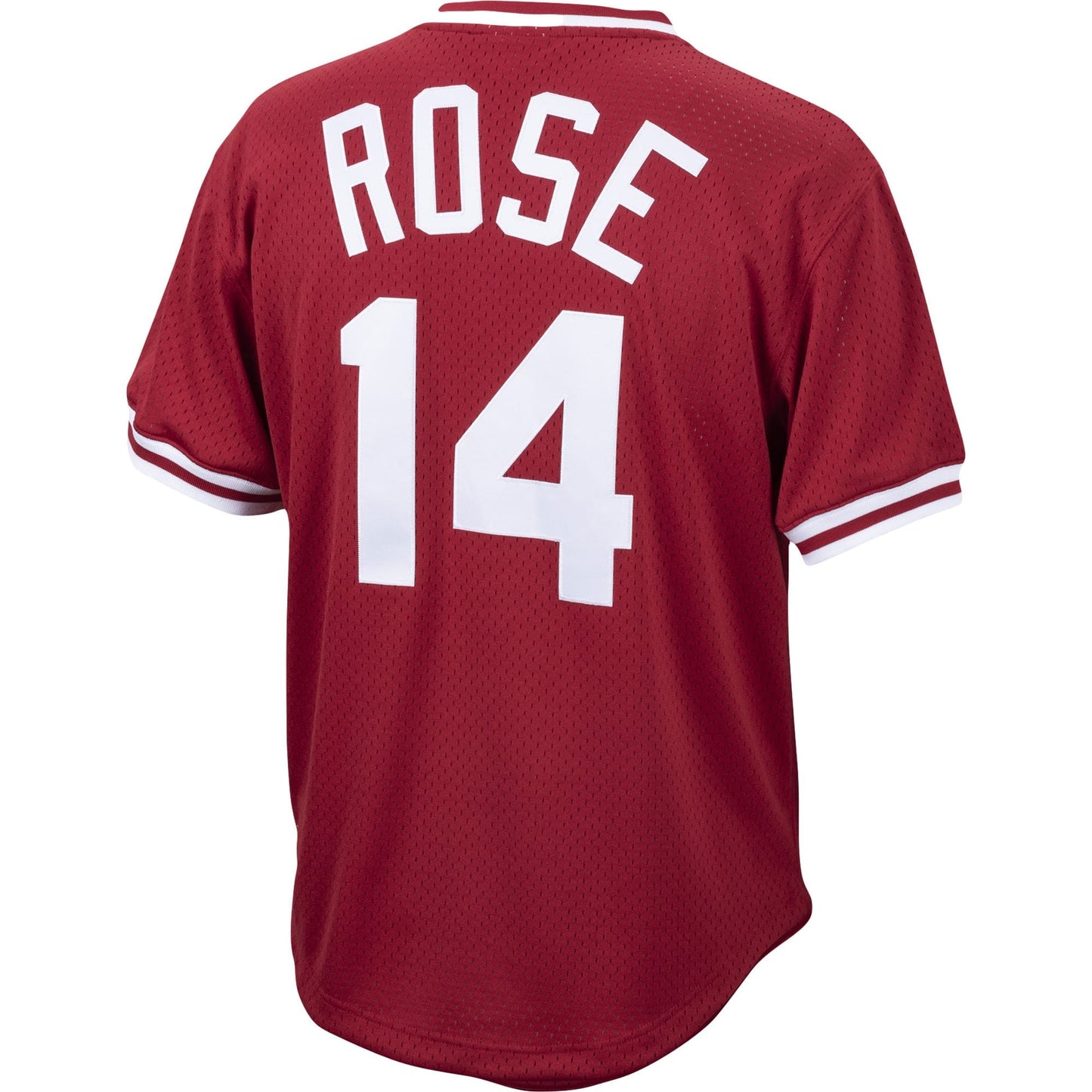 Men's Pete Rose Cincinnati Reds Mitchell & Ness Cooperstown Collection Authentic Mesh Batting Practice Jersey - Red Official Team Jersey Sports Fan Ap