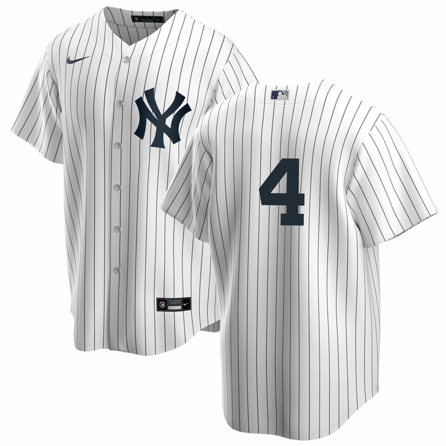 Men's Nike Lou Gehrig #4 White New York Yankees Home Official Replica Player Jersey Official Team Jersey Sports Fan Apparel Official MLB Team Jersey B