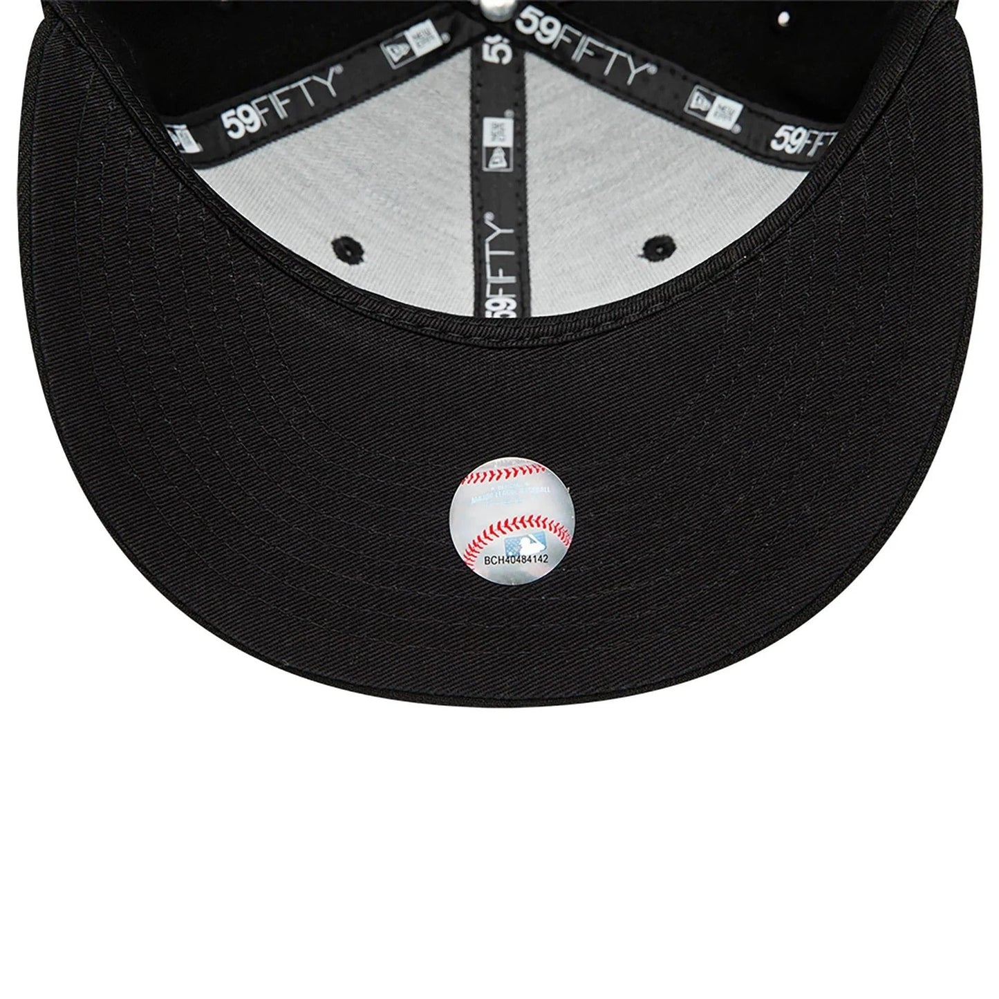 Atlanta Braves MLB League Essential 59FIFTY Fitted New Era Black/Black Official Team Hat Sports Fan Cap Official MLB Team Hat Baseball Fan Cap