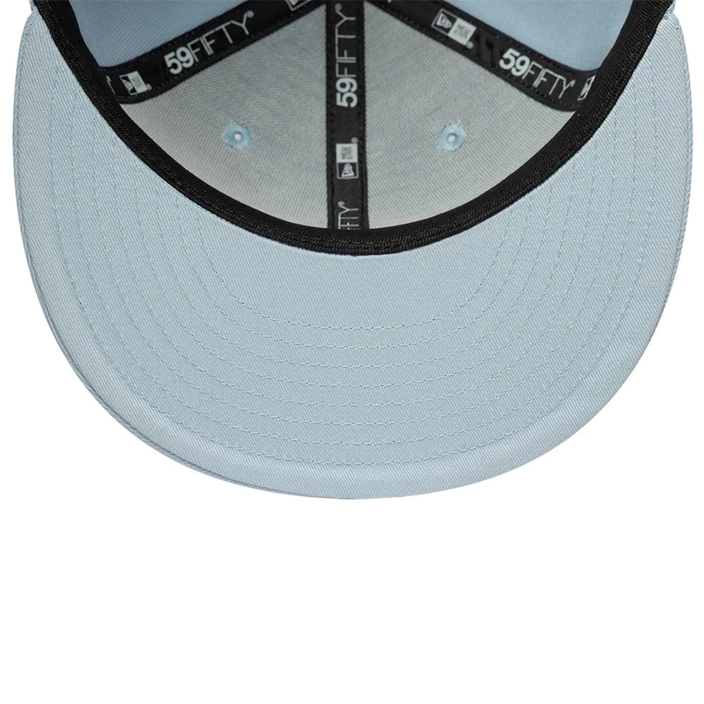 New York Yankees MLB League Essential 59FIFTY Fitted Cap New Era Light Blue Official Team Hat Sports Fan Cap Official MLB Team Hat Baseball Fan Cap