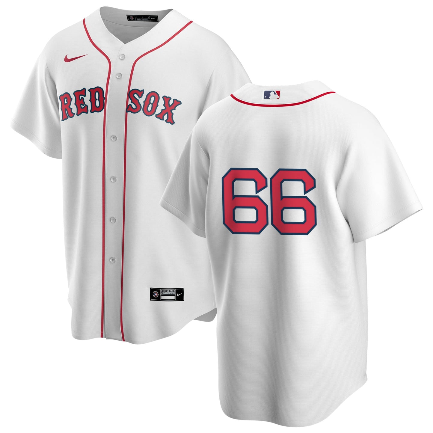 Men's Nike Boston Red Sox Brayan Bello #66 Home Official Replica Player Jersey Official Team Jersey Sports Fan Apparel Official MLB Team Jersey Baseba