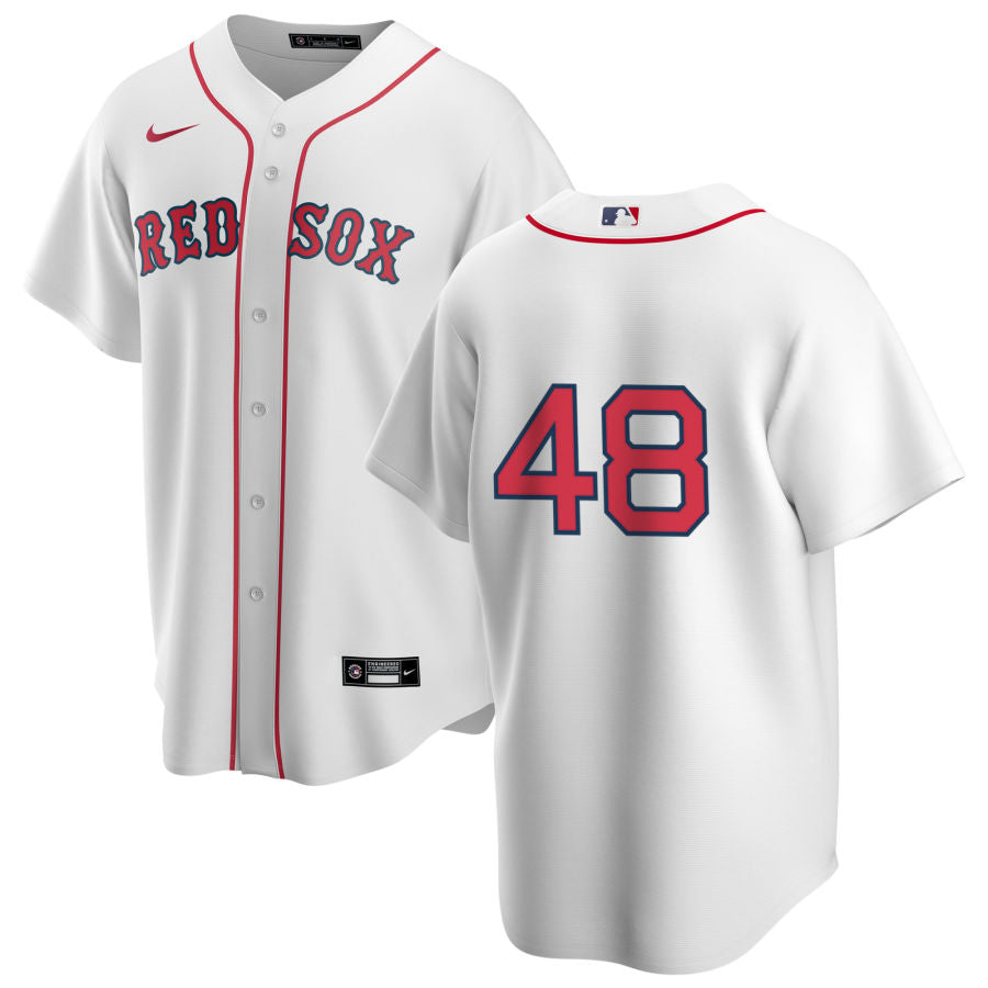 Men's Nike Boston Red Sox Lee Smith #48 Home Official Replica Player Jersey Official Team Jersey Sports Fan Apparel Official MLB Team Jersey Baseball