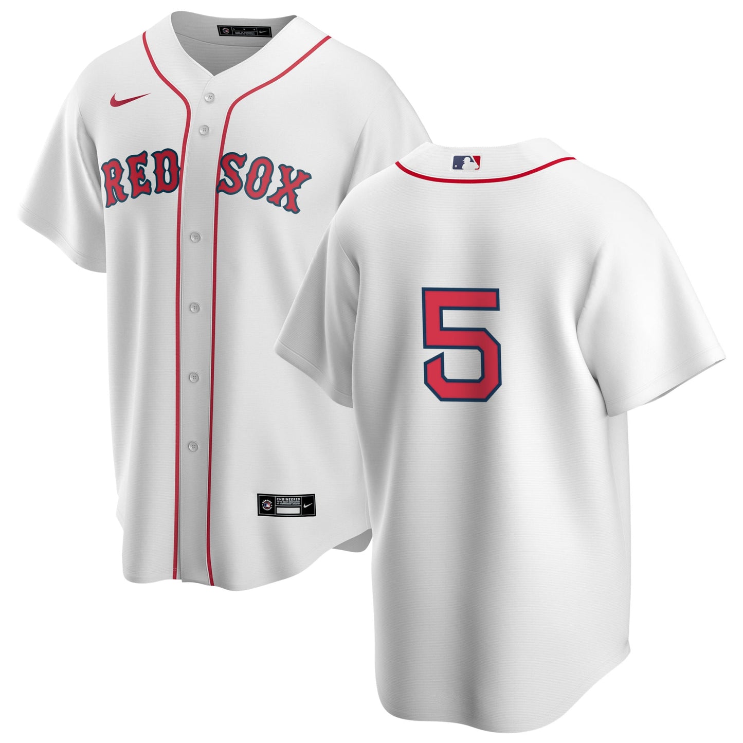 Men's Nike Boston Red Sox Nomar Garciaparra #5 Home Official Replica Player Jersey Official Team Jersey Sports Fan Apparel Official MLB Team Jersey Ba