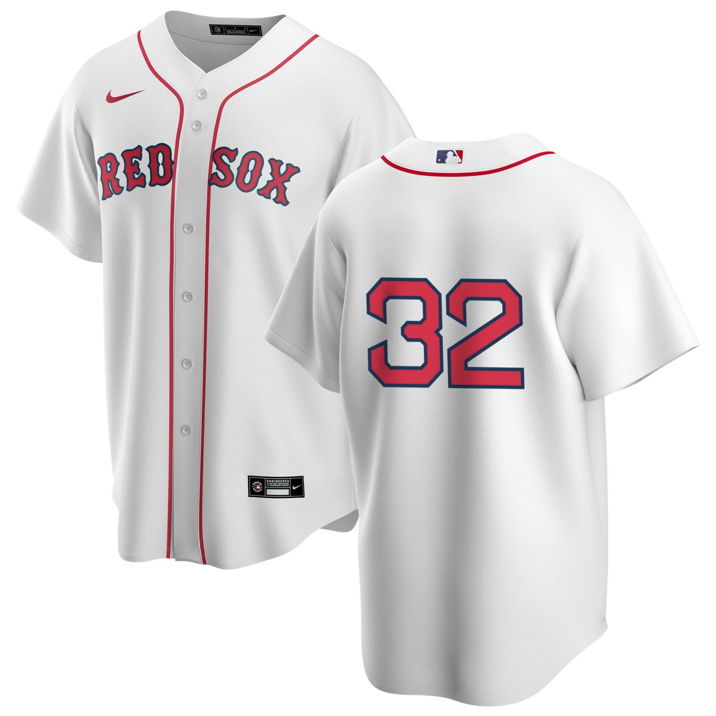Men's Nike Boston Red Sox Derek Lowe #32 Home Official Replica Player Jersey Official Team Jersey Sports Fan Apparel Official MLB Team Jersey Baseball
