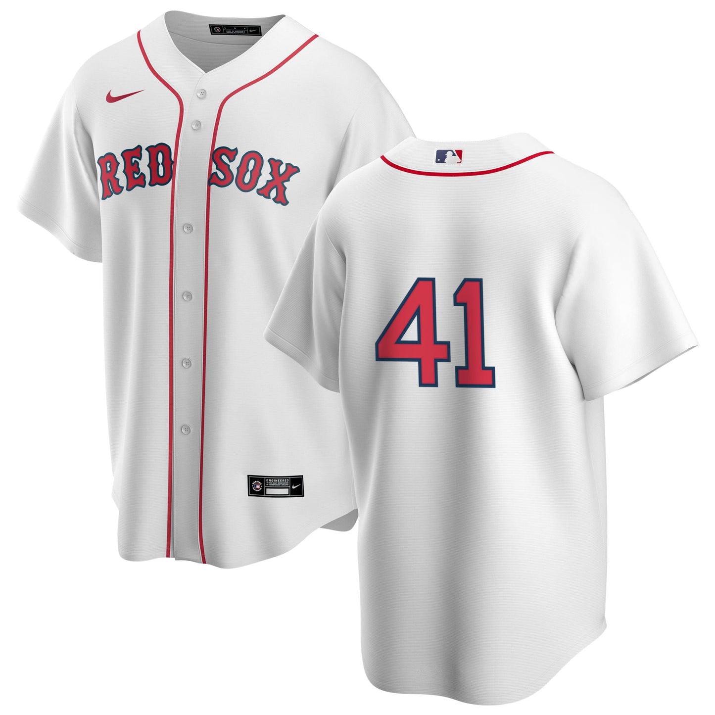 Men's Nike Boston Red Sox John Lackey #41 Home Official Replica Player Jersey Official Team Jersey Sports Fan Apparel Official MLB Team Jersey Basebal