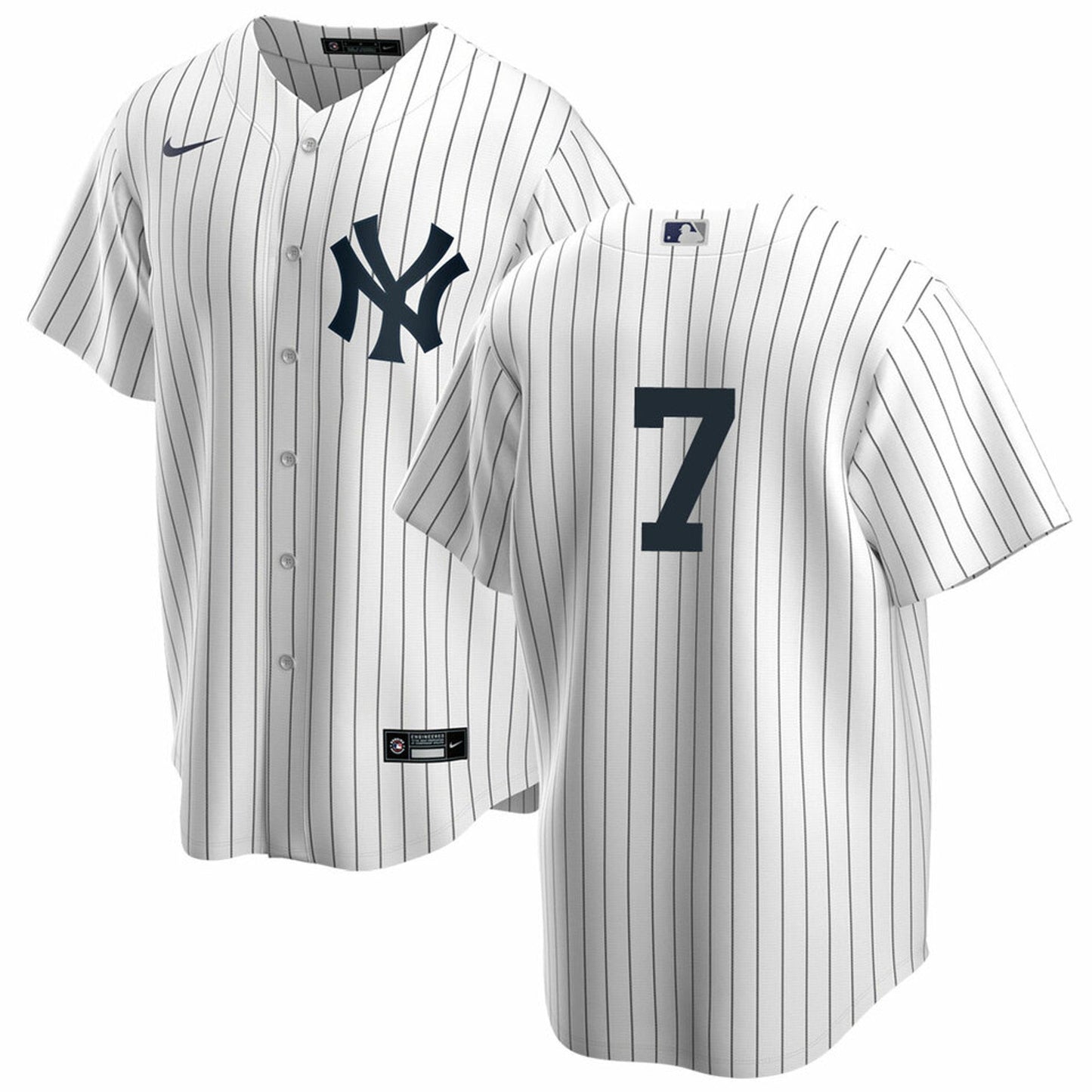 Men's Nike Mickey Mantle #7 White New York Yankees Home Official Replica Player Jersey Official Team Jersey Sports Fan Apparel Official MLB Team Jerse