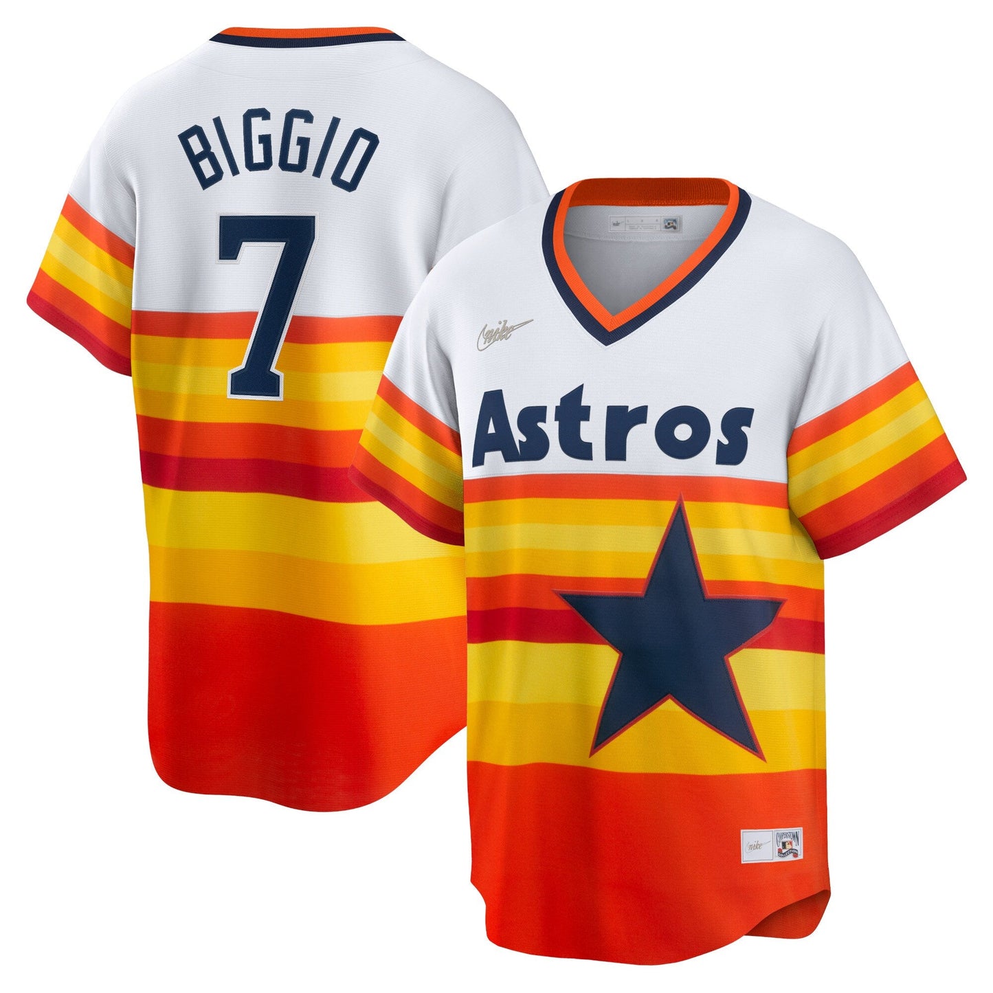 Men's Houston Astros Craig Biggio Nike White Home Cooperstown Collection Player Jersey Official Team Jersey Sports Fan Apparel Official MLB Team Jerse