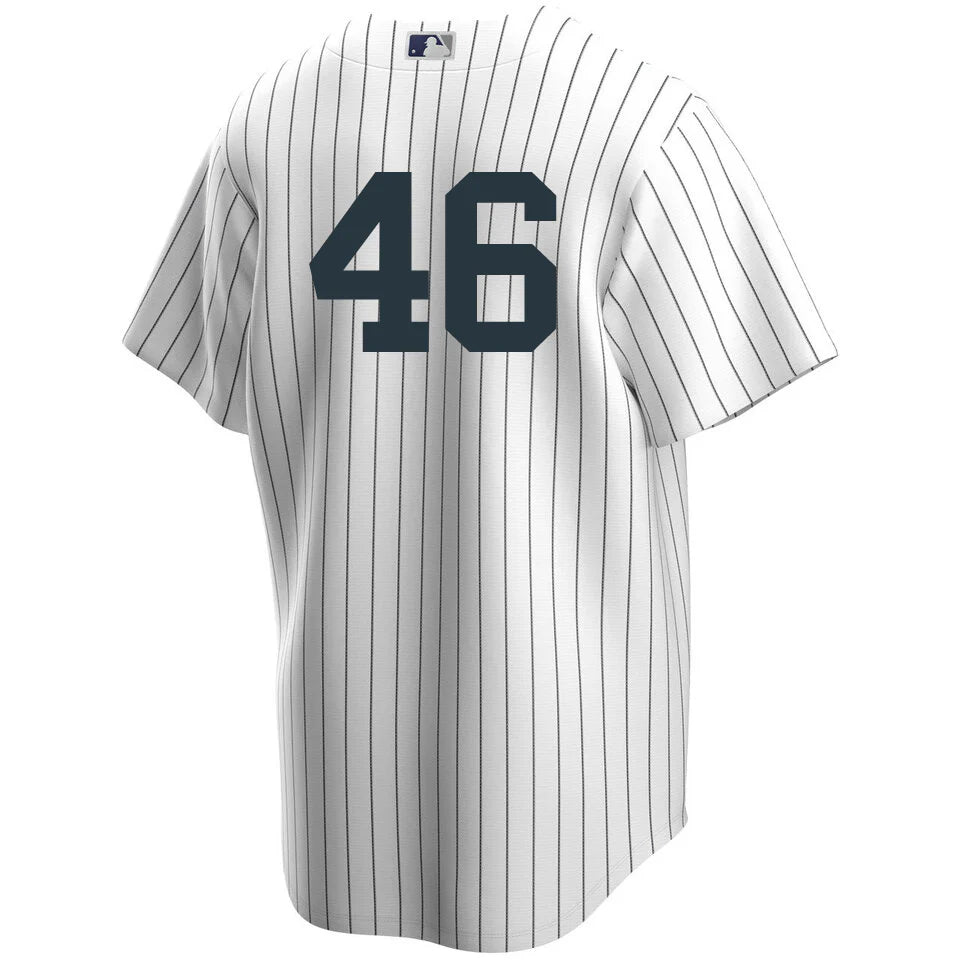 Men's Nike Andy Pettite #46 White New York Yankees Home Official Replica Player Jersey Official Team Jersey Sports Fan Apparel Official MLB Team Jerse