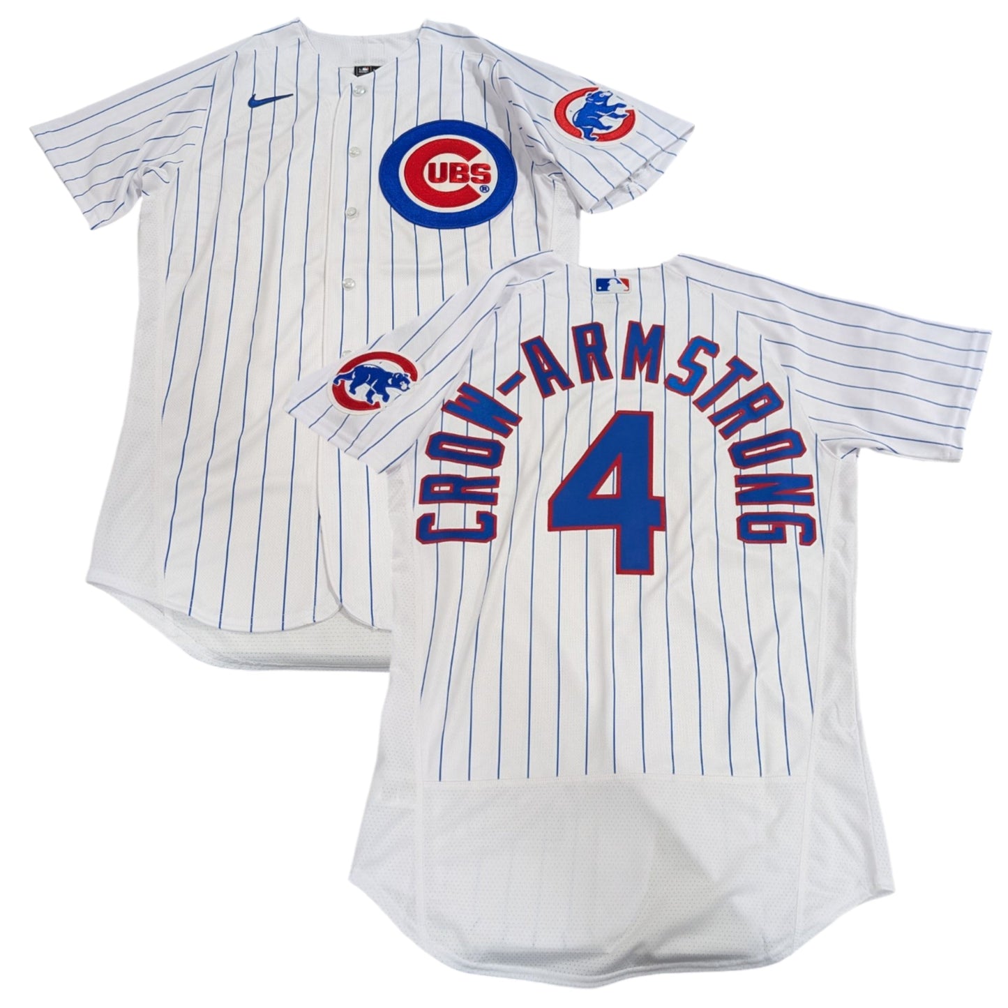 Men's Chicago Cubs Pete Crow-Armstrong Nike Home White Authentic Player Jersey Official Team Jersey Sports Fan Apparel Official MLB Team Jersey Baseba