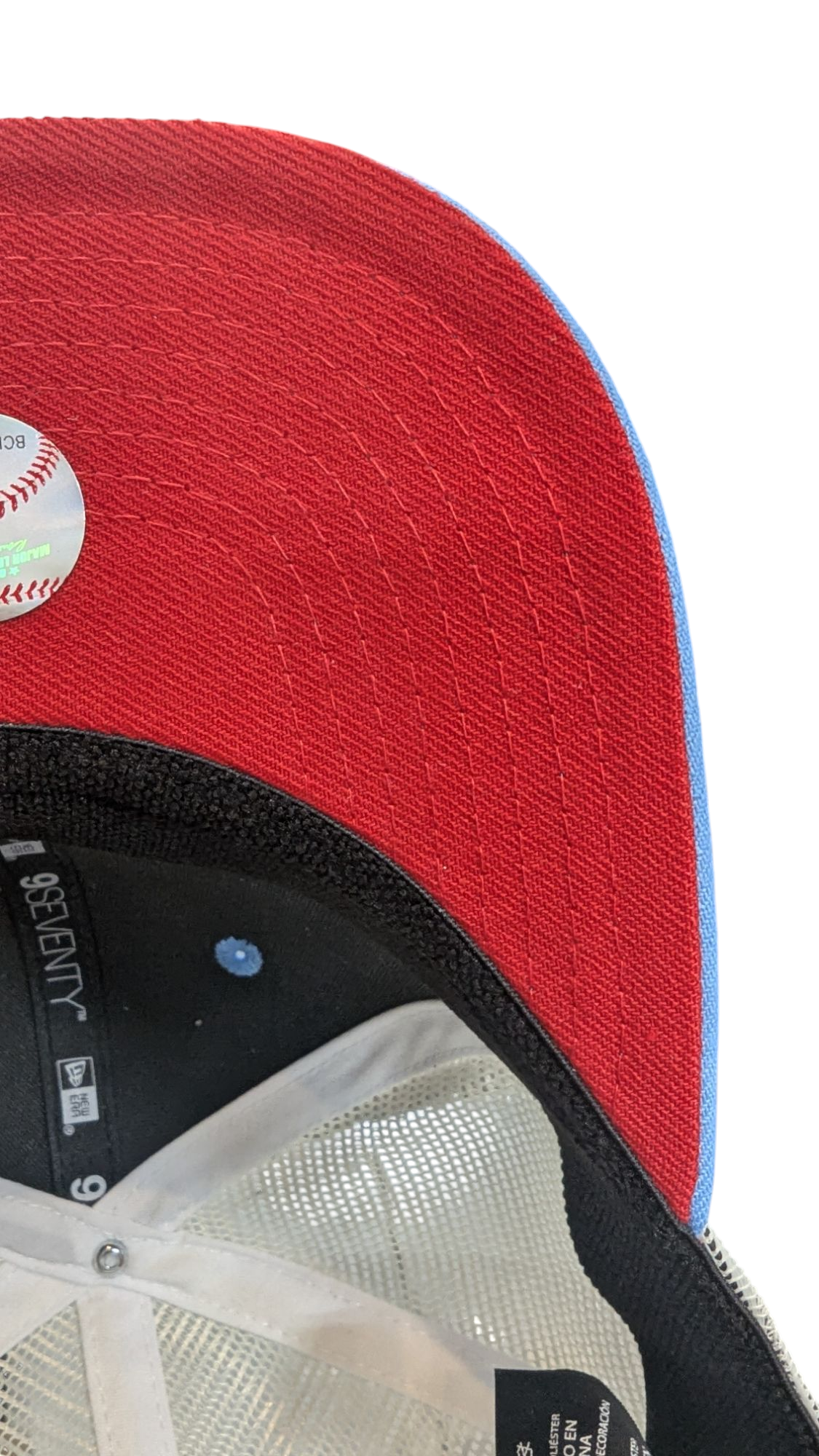 Chicago Cubs New Era Sky Blue/Red Alternate 2 9SEVENTY Trucker Hat Official Team Hat Sports Fan Cap Official MLB Team Hat Baseball Fan Cap