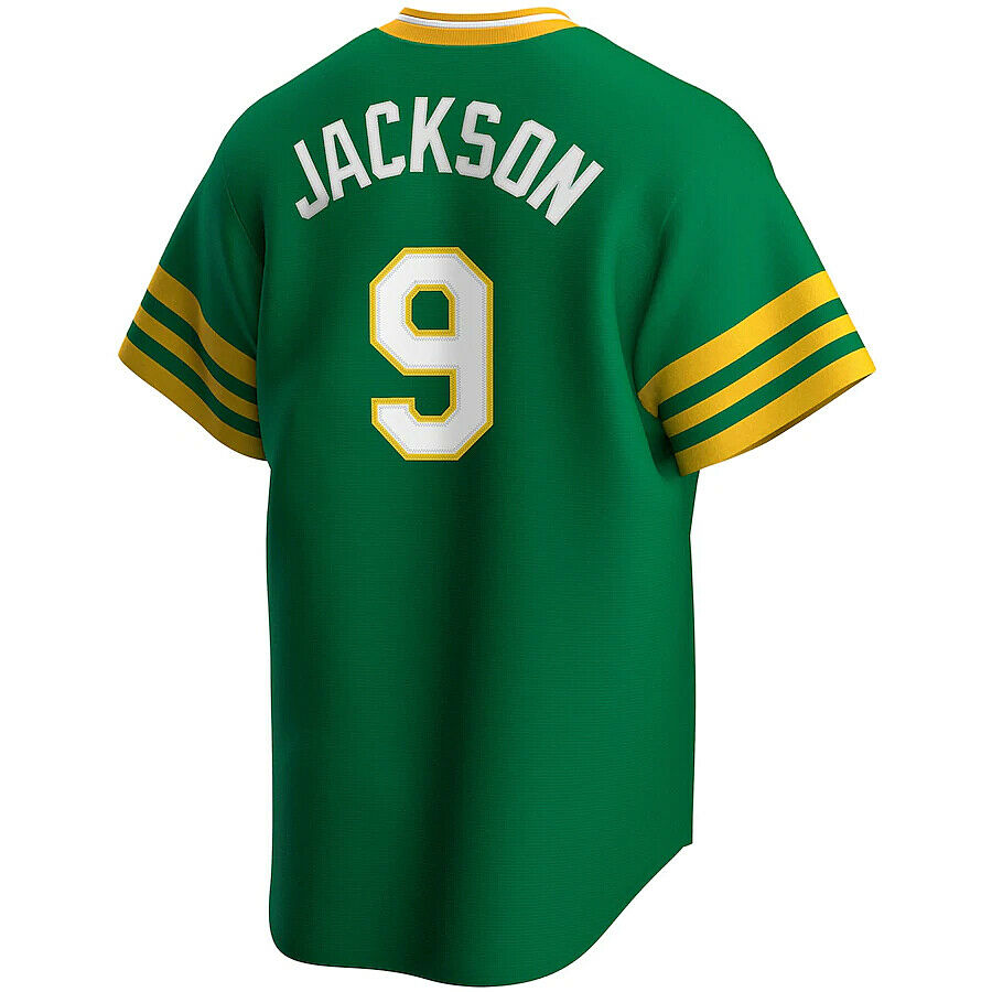 Reggie Jackson Oakland Athletics Nike Cooperstown Collection Player Jersey - Green Official Team Jersey Sports Fan Apparel Official MLB Team Jersey Ba
