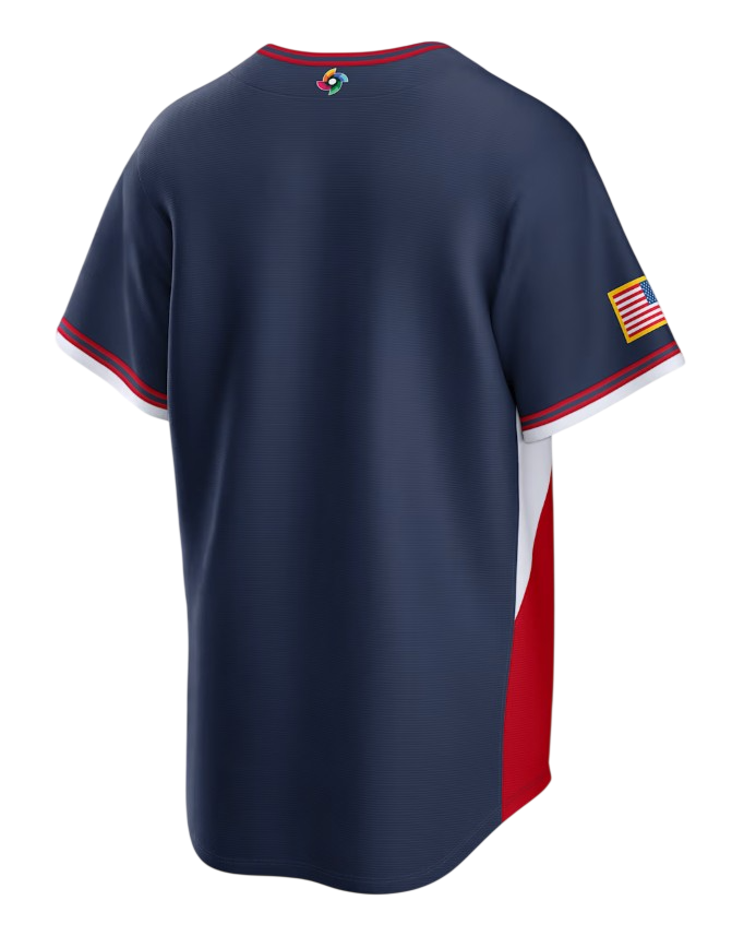 USA World Baseball Classic MLB Road Stadium Jersey Nike Official Team Jersey Sports Fan Apparel Official MLB Team Jersey Baseball Fan Apparel