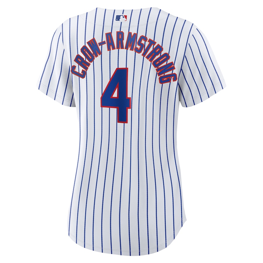 Women's Chicago Cubs Pete Crow-Armstrong Nike White Home Replica Player Jersey Official Team Jersey Sports Fan Apparel Official MLB Team Jersey Baseba