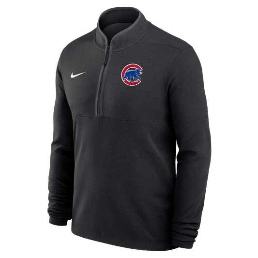 Mens Chicago Cubs Nike Victory Black Half Zip Pullover MLB Fan Gear Popular Style