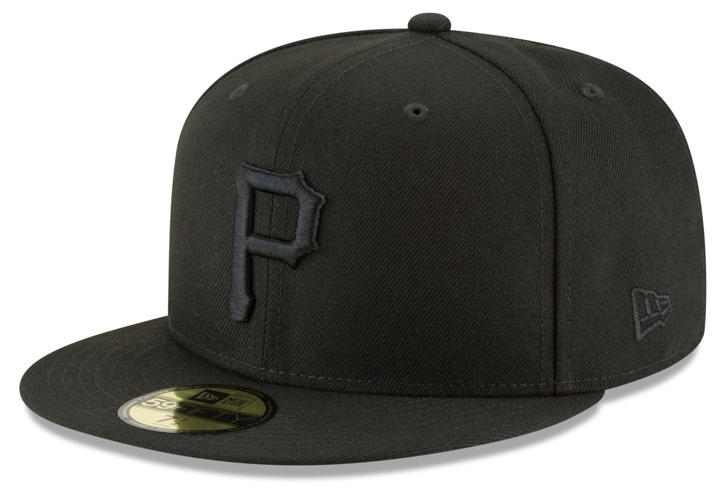 Men's Pittsburgh Pirates New Era Black Tonal 59FIFTY Fitted Hat Official Team Hat Sports Fan Cap Official MLB Team Hat Baseball Fan Cap