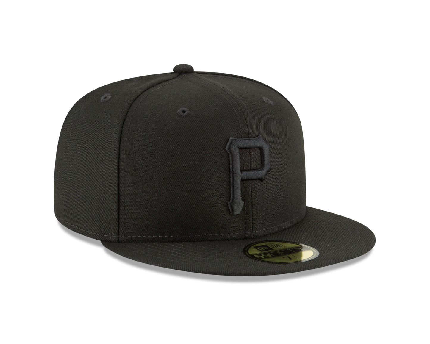 Men's Pittsburgh Pirates New Era Black Tonal 59FIFTY Fitted Hat Official Team Hat Sports Fan Cap Official MLB Team Hat Baseball Fan Cap