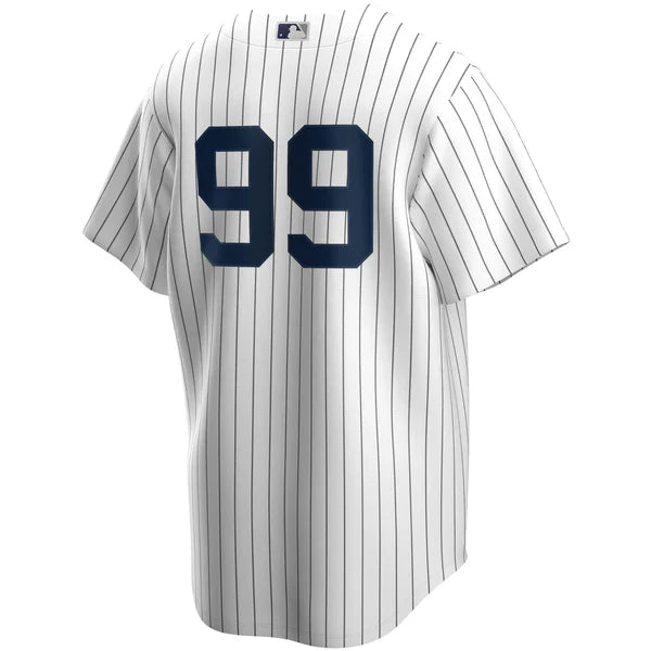 Men's Nike Aaron Judge #99 White New York Yankees Home Official Replica Player Jersey Official Team Jersey Sports Fan Apparel Official MLB Team Jersey