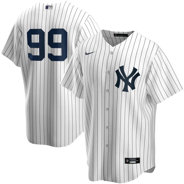 Men's Nike Aaron Judge #99 White New York Yankees Home Official Replica Player Jersey Official Team Jersey Sports Fan Apparel Official MLB Team Jersey