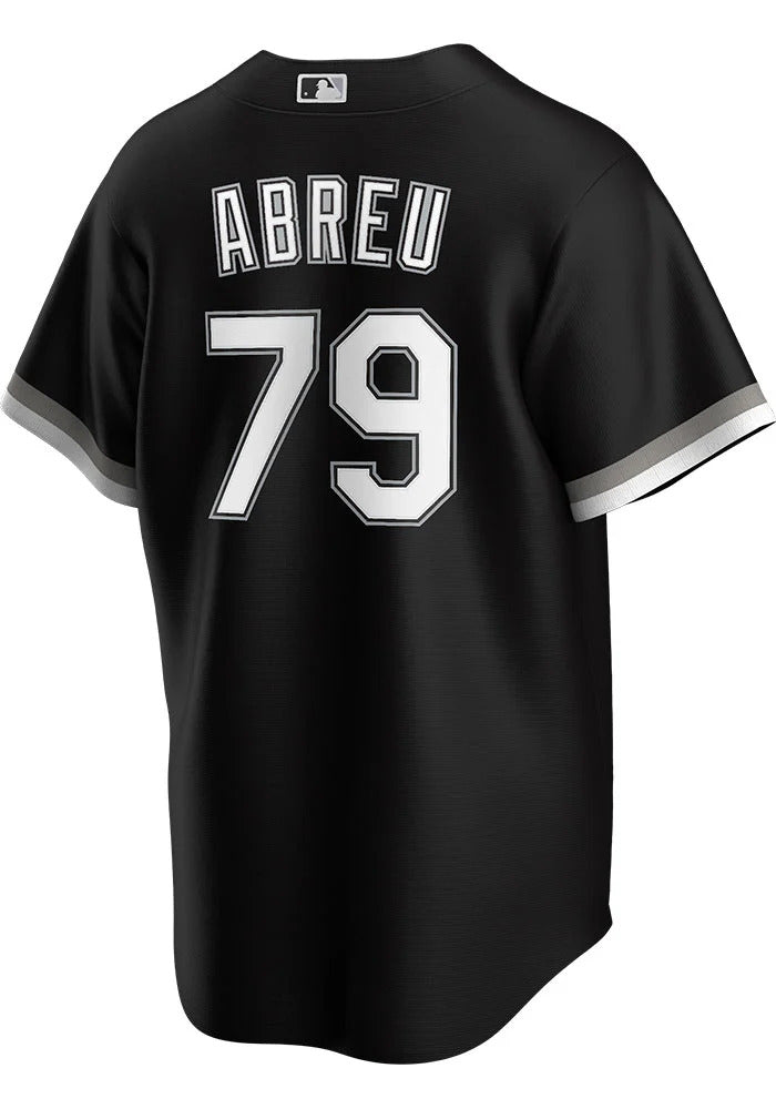 Men's Chicago White Sox Jose Abreu Nike Black Alternate Replica Player Name Jersey Official Team Jersey Sports Fan Apparel Official MLB Team Jersey Ba
