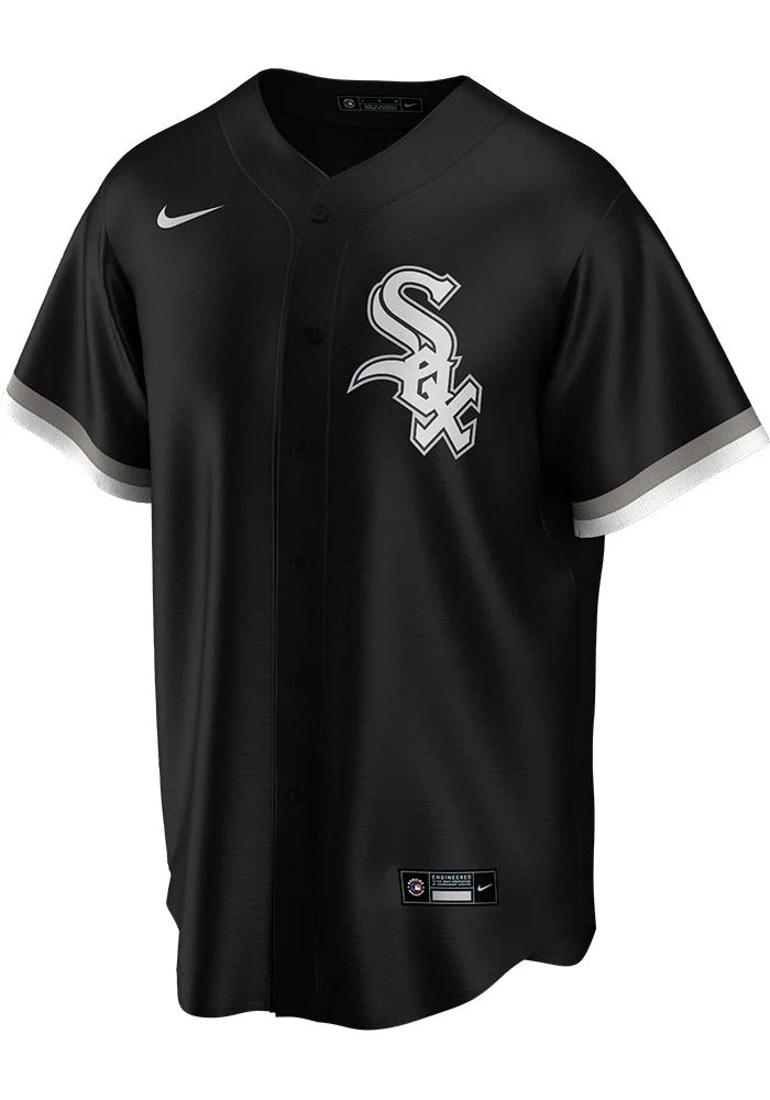 Men's Chicago White Sox Jose Abreu Nike Black Alternate Replica Player Name Jersey Official Team Jersey Sports Fan Apparel Official MLB Team Jersey Ba
