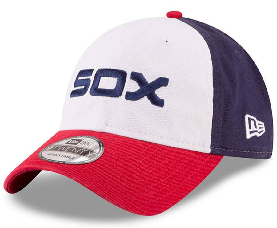 Men's Chicago White Sox New Era Cooperstown Collection Core Classic 9TWENTY Adjustable Hat Official Team Hat Sports Fan Cap Official MLB Team Hat Base