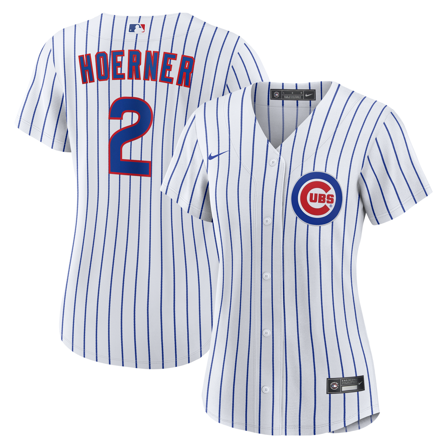 Women's Nico Hoerner Chicago Cubs Nike White Home Replica Team Jersey Official Team Jersey Sports Fan Apparel Official MLB Team Jersey Baseball Fan Ap