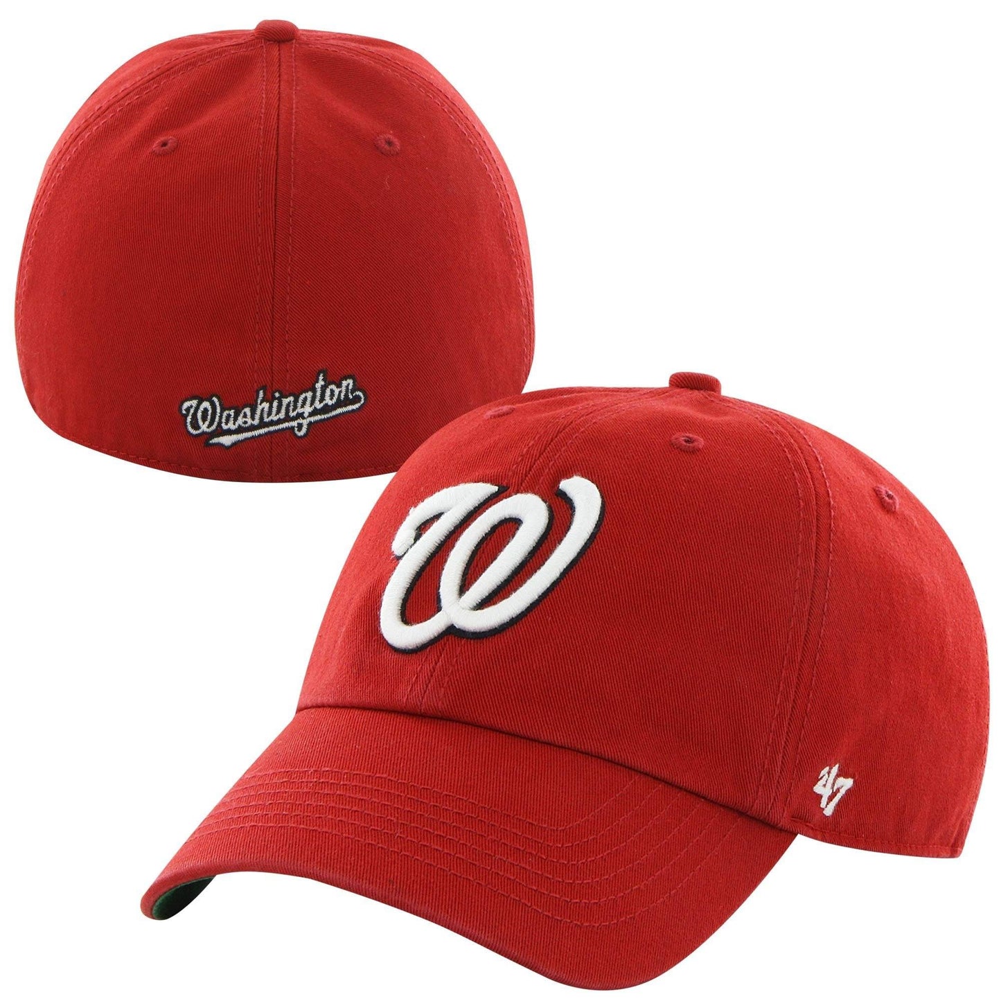 '47 Washington Nationals Red Home Franchise Fitted Dad Hat Official Team Hat Sports Fan Cap Official MLB Team Hat Baseball Fan Cap