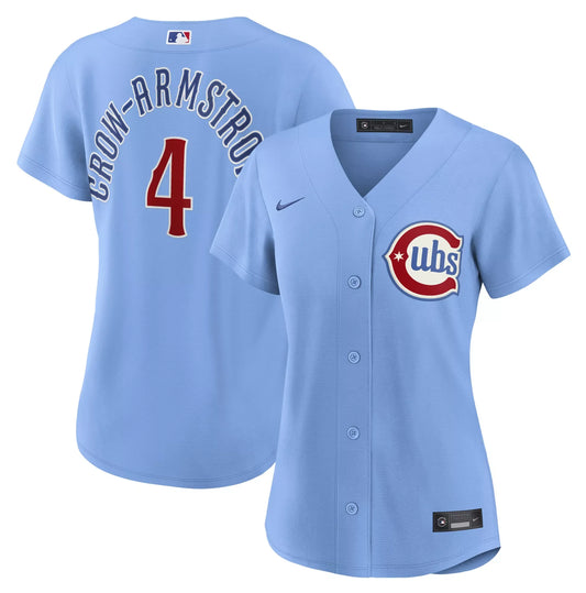 Women's Chicago Cubs Pete Crow-Armstrong Nike Powder Blue Alternate 2 Replica Player Jersey Official Team Jersey Sports Fan Apparel Official MLB Team
