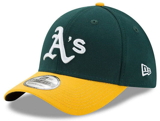 Men's Oakland Athletics New Era Green/Yellow MLB Team Classic 39THIRTY Flex Hat Official Team Hat Sports Fan Cap Official MLB Team Hat Baseball Fan Ca