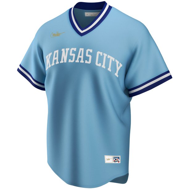 Men's Kansas City Royals George Brett Nike Light Blue Road Cooperstown Collection Team Jersey Official Team Jersey Sports Fan Apparel Official MLB Tea